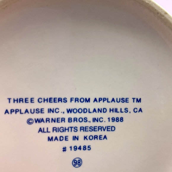 Vintage Warner Brothers 1988 Three Cheers From Applause Made In Korea - Picture 5 of 6